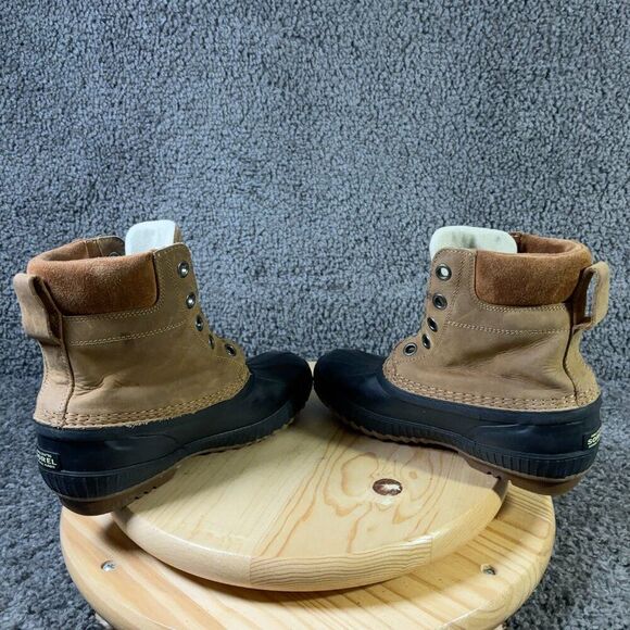 Sorel  Cheyanne II Duck Boots Mens Size 7 Waterproof Leather Suede Brown Black main image 8